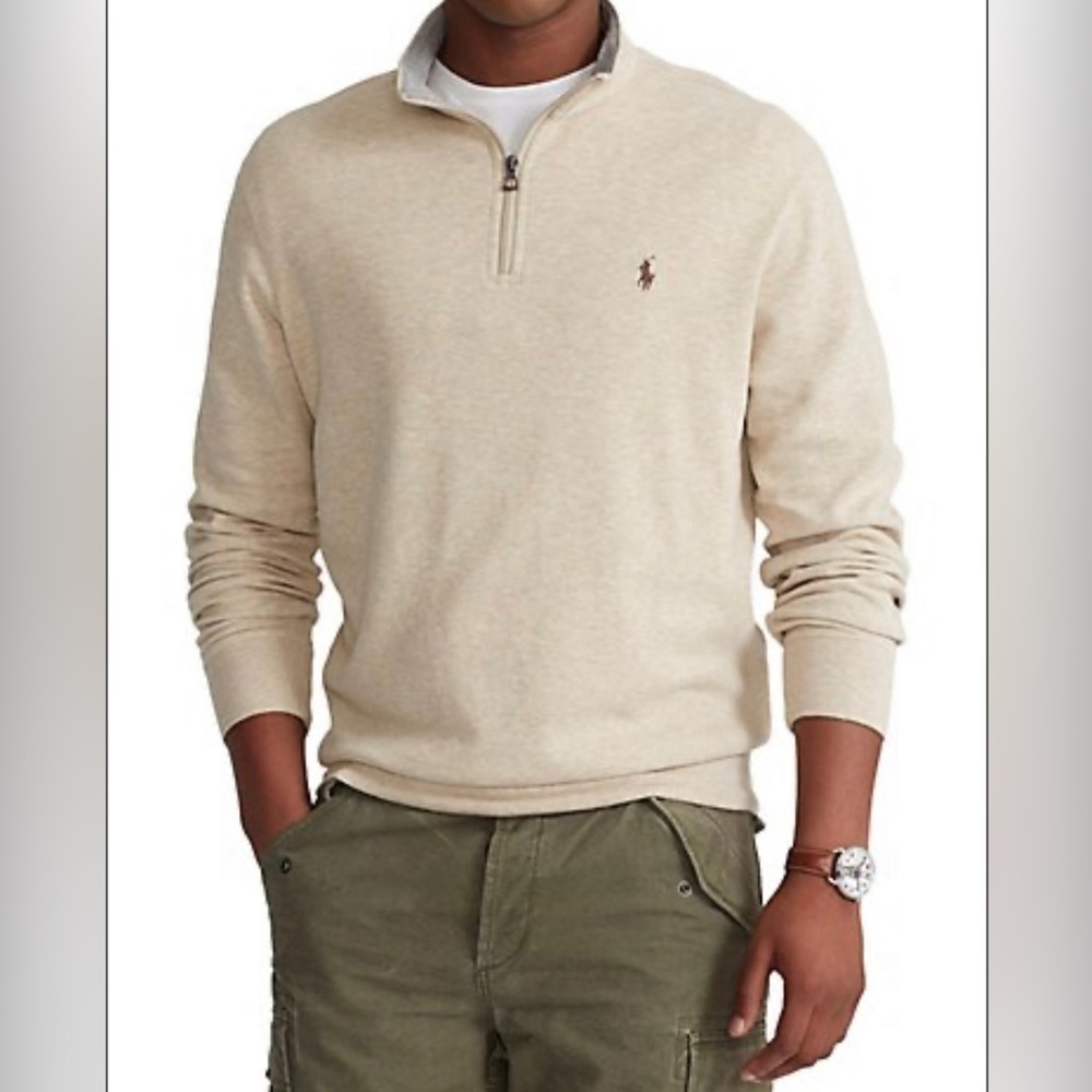 Polo Ralph Lauren
Estate Rib Quarter-Zip Polo Shirt Pullover